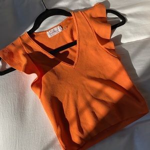 Cute orange blouse BRAND NEW